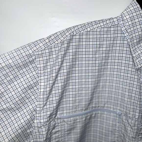 Orvis Shirt Mens Extra Large Multicolor Short Sleeve Polyester Blend Pocket - Picture 5 of 15